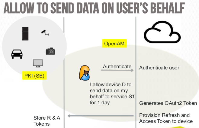 Allow to send data on user's behalf
