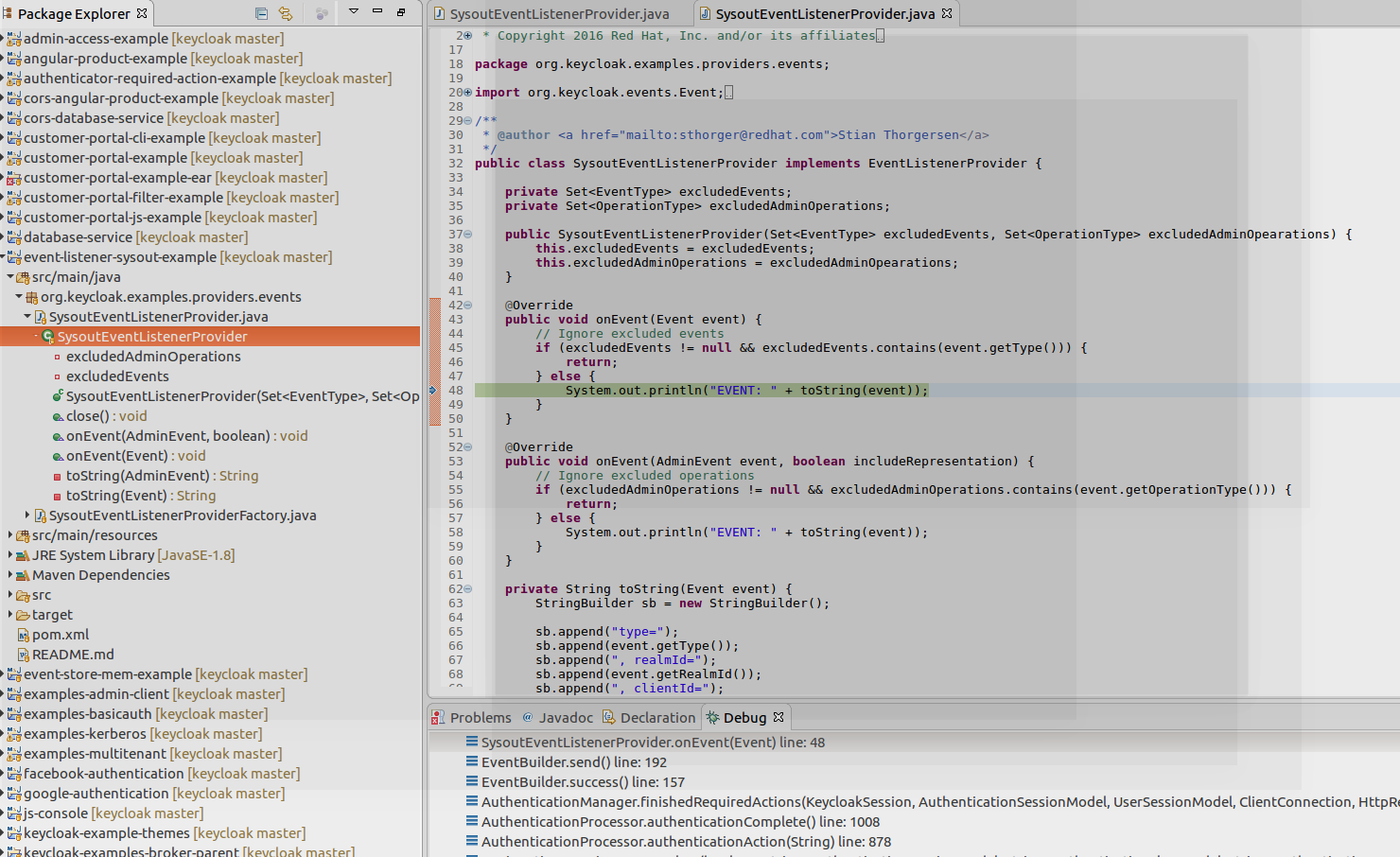 Debug Keycloak SPIs-10
