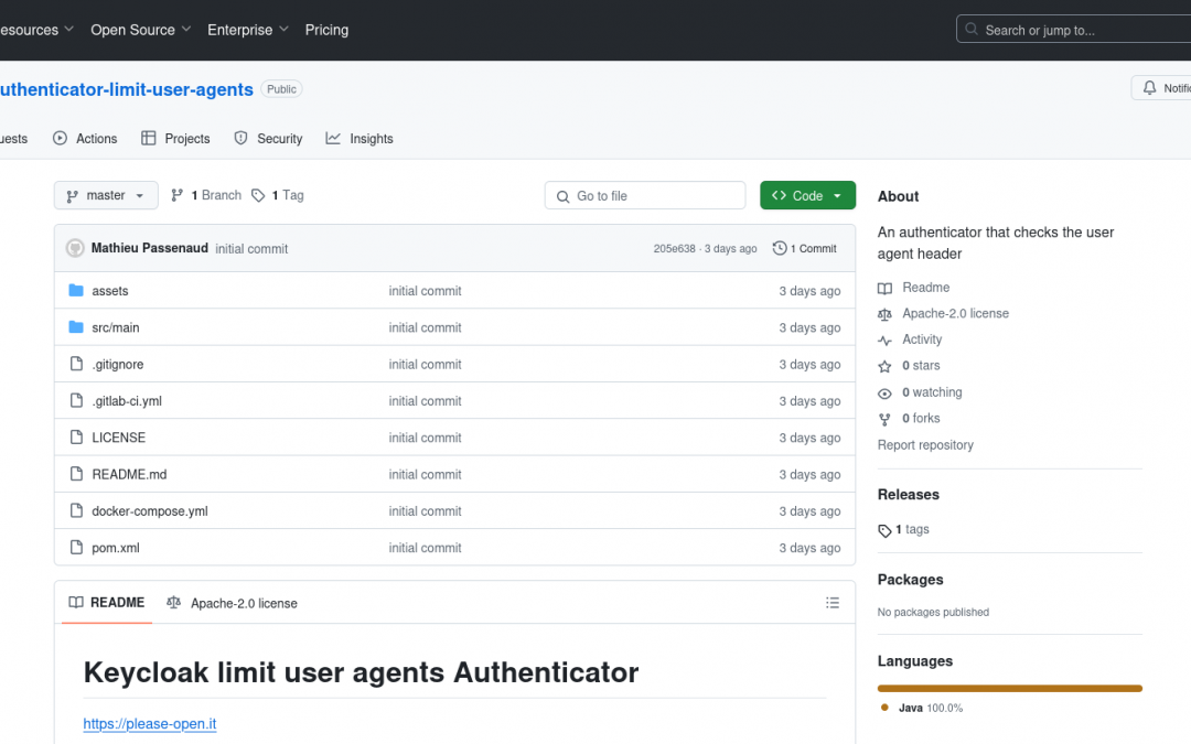 Keycloak User Agent Filter Authenticator